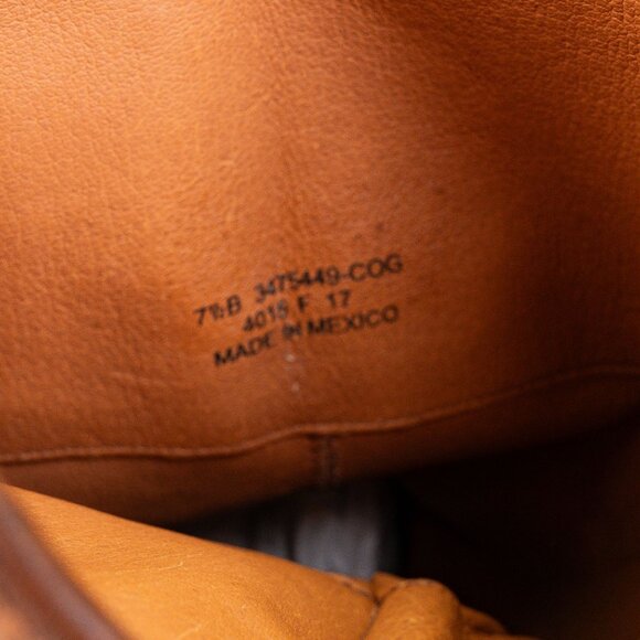 Frye Wmn Melissa Button Brown Distress Leather Equestrian Riding knee Boots 7.5 - Picture 9 of 10